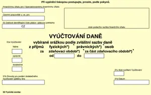 Vyúčtování daně